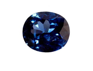 Blue sapphire jewelry set in fine silver
