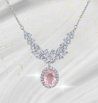 Elegant silver necklaces with gemstone accents