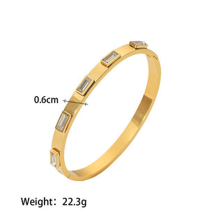 S925 silver bracelet with gold and white sparkle