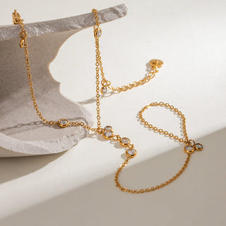 California Collection hand bracelet with crystals