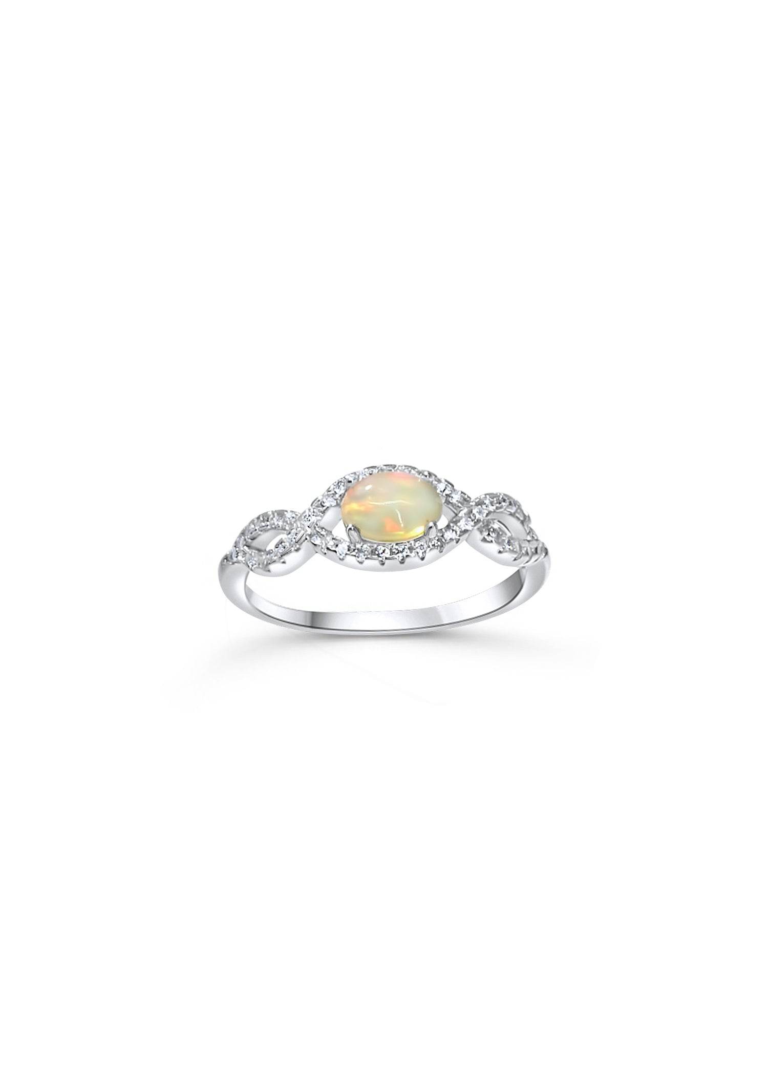 Natural opal women’s ring from She is Opalin Collection