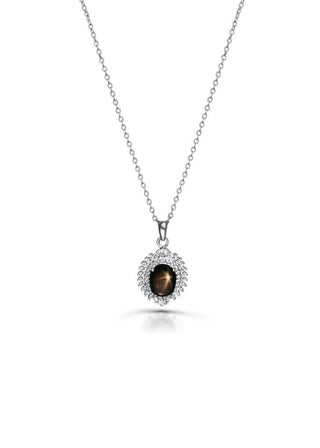 Eclipsa necklace with glowing star gemstone