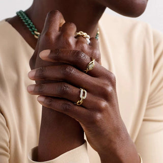 Waterproof Hypoallergenic Gold Ring