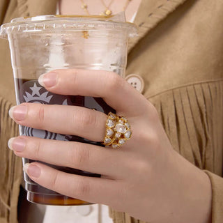 18K Gold Vermeil Heart Ring