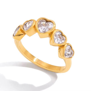 Romantic Heart-Shaped Ring