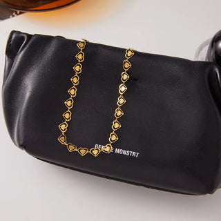 Golden Heart Link Necklace – Dubai Collection