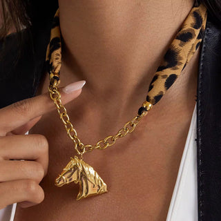 Heart-Shaped Gold Earrings with Chain Detail