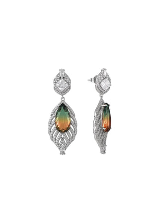 Ombré gemstone dangle earrings

