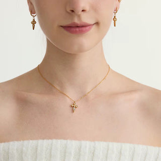 Pointed Cross Pendant Necklace – Dubai Collection