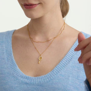 Gold Tennis Pendant Necklace – Dubai Collection