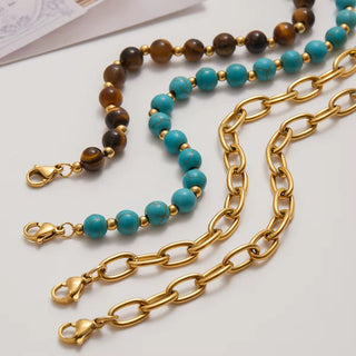 Waterproof Hypoallergenic Gold Chain Bracelet